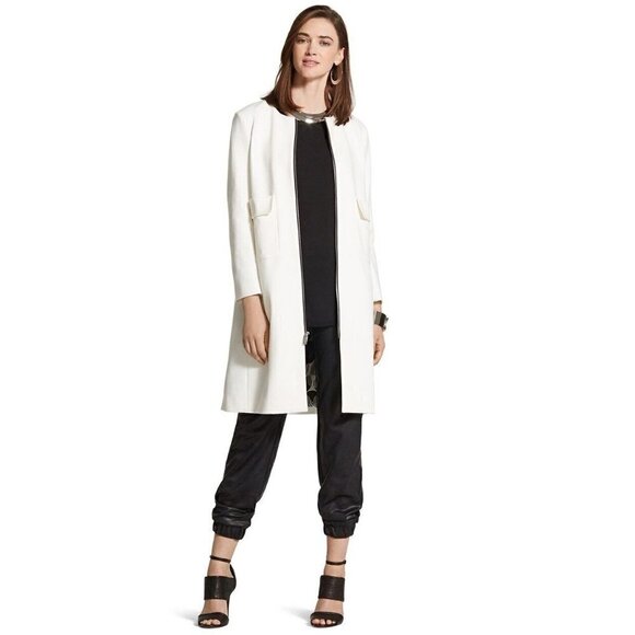 Chico's Black Label Faux Leather Jogger Pants 27 - Picture 3 of 6